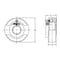 Ami Bearings SINGLE ROW BALL BEARING - 45MM WIDE ACCU-LOC ROUND CARTRIDGE UEC209 - alternate 2